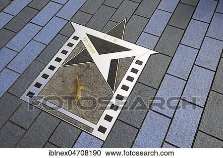Walk of Fame, star of Bruce Lee on the ground, Tsim Sha Tsui, Kowloon, Hong Kong, China, Asia View Large Photo Image Stock Image - Walk of Fame, star of Bruce Lee on the ground, Tsim Sha Tsui, Kowloon, Hong Kong, China, Asia. Fotosearch