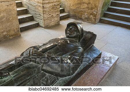 War memorial for fallen Munich soldiers in World War I, bronze casting, dead soldier of Bernhard Bleeker, Hofgarten at the Bavarian State Chancellery, Munich, Upper Bavaria, Bavaria, Germany, Europe View Large Photo Image Stock Photography - War memorial for fallen Munich soldiers in World War I, bronze casting, dead soldier of Bernhard Bleeker, Hofgarten at the Bavarian State Chancellery, Munich, Upper Bavaria, Bavaria, Germany, Europe. Fotosearch