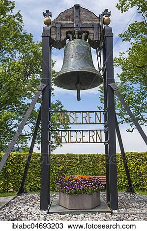War memorial with bell at the church Maria-Himmelfahrt, Bad Wiessee, Upper Bavaria, Bavaria, Germany, Europe View Large Photo Image Stock Image - War memorial with bell at the church Maria-Himmelfahrt, Bad Wiessee, Upper Bavaria, Bavaria, Germany, Europe. Fotosearch