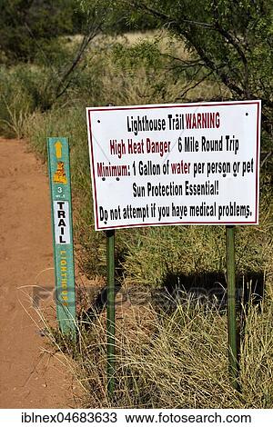 Warning sign at the Lighthouse Trail, Palo Duro Canyon State Park, Texas, USA, North America View Large Photo Image Stock Image - Warning sign at the Lighthouse Trail, Palo Duro Canyon State Park, Texas, USA, North America. Fotosearch