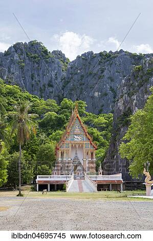 Stock Photography - Wat Khao Daeng temple, Khao Sam Roi Yot National Park, Prachuap Kiri Khan. Fotosearch