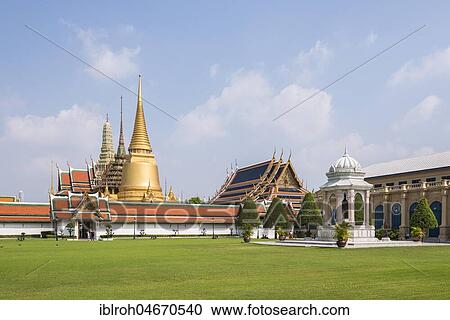 Wat Phra Kaeo Temple, Royal Palace, Bangkok, Thailand, Asia View Large Photo Image Stock Image - Wat Phra Kaeo Temple, Royal Palace, Bangkok, Thailand, Asia. Fotosearch