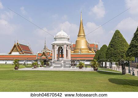 Wat Phra Kaeo Temple, Royal Palace, Bangkok, Thailand, Asia View Large Photo Image Stock Image - Wat Phra Kaeo Temple, Royal Palace, Bangkok, Thailand, Asia. Fotosearch