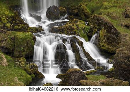 Waterfall on the Snæfellsnes Peninsula, West Iceland, Iceland, Europe View Large Photo Image Stock Photograph - Waterfall on the Snæfellsnes Peninsula, West Iceland, Iceland, Europe. Fotosearch