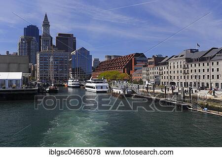 Waterfront with tour boats at Long Wharf, Boston, Massachusetts, USA, North America View Large Photo Image Stock Photo - Waterfront with tour boats at Long Wharf, Boston, Massachusetts, USA, North America. Fotosearch