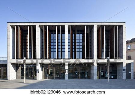 Stock Photograph - Weimarhalle, exhibition and congress centre, Weimar, Thuringia, Germany, Europe, PublicGround, Europe. Fotosearch