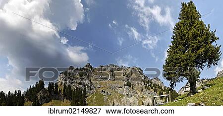 Wendelstein Mountain in the Mangfall Mountains, Bavarian Prealps, Bayrischzell, Bavaria, Germany, Europe View Large Photo Image Stock Photo - Wendelstein Mountain in the Mangfall Mountains, Bavarian Prealps, Bayrischzell, Bavaria, Germany, Europe. Fotosearch