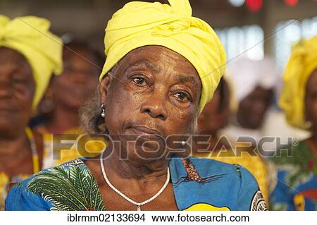 Woman at a church service, Christian Women's Fellowship, CWF, Limbe, Cameroon, Africa View Large Photo Image Picture - Woman at a church service, Christian Women's Fellowship, CWF, Limbe, Cameroon, Africa. Fotosearch