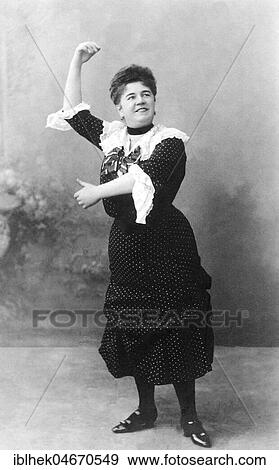 Stock Photo - Woman dancing alone, 1930s, Germany, Europe. Fotosearch