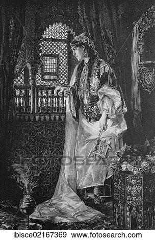 Woman in Morocco, historical engraving, 1880 View Large Photo Image Stock Photo - Woman in Morocco, historical engraving, 1880. Fotosearch