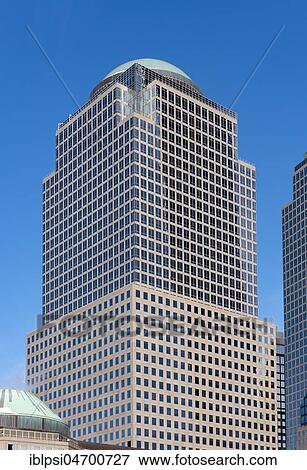 Stock Photo - 225 Liberty Street building, Two World Financial Center, one of the tallest skyscrapers in New York, New York City, USA, North America. Fotosearch