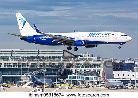 A Boeing 737-800 of Blü Air with the registration YR-BML at Stuttgart Airport (STR), Stuttgart, Germany, Europe View Large Photo Image Picture - A Boeing 737-800 of Blü Air with the registration YR-BML at Stuttgart Airport (STR), Stuttgart, Germany, Europe. Fotosearch