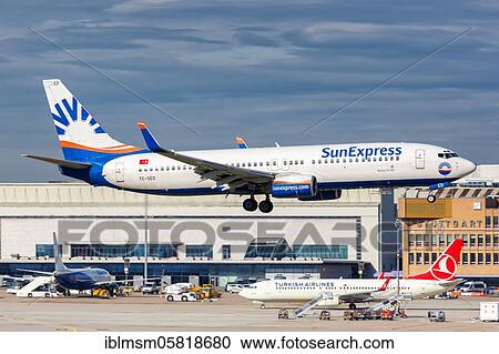 A Boeing 737-800 of SunExpress with the registration TC-SED lands at Stuttgart Airport (STR), Stuttgart, Germany, Europe View Large Photo Image Stock Image - A Boeing 737-800 of SunExpress with the registration TC-SED lands at Stuttgart Airport (STR), Stuttgart, Germany, Europe. Fotosearch