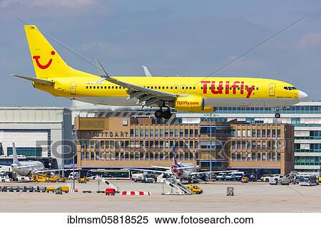 A Boeing 737-800 of TUIfly with the registration D-ATUK at Stuttgart Airport (STR), Stuttgart, Germany, Europe View Large Photo Image Stock Photography - A Boeing 737-800 of TUIfly with the registration D-ATUK at Stuttgart Airport (STR), Stuttgart, Germany, Europe. Fotosearch