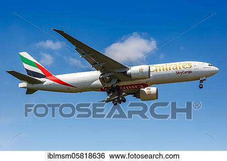 A Boeing 777F aircraft of Emirates SkyCargo with registration mark A6-EFL at Frankfurt Airport (FRA), Frankfurt, Germany, Europe View Large Photo Image Stock Photograph - A Boeing 777F aircraft of Emirates SkyCargo with registration mark A6-EFL at Frankfurt Airport (FRA), Frankfurt, Germany, Europe. Fotosearch