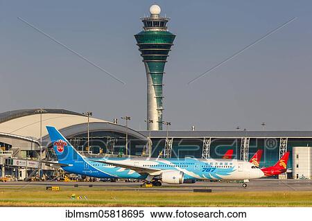 A Boeing 787-9 Dreamliner aircraft of China Southern Airlines with registration number B-1169 at Guangzhou (CAN) Airport, Guangzhou, China, Asia View Large Photo Image Stock Photography - A Boeing 787-9 Dreamliner aircraft of China Southern Airlines with registration number B-1169 at Guangzhou (CAN) Airport, Guangzhou, China, Asia. Fotosearch