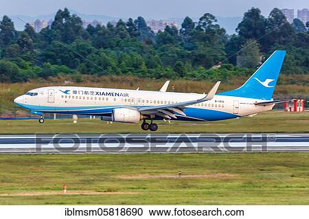 A Xiamenair Boeing 737-800 aircraft with registration number B-1912 at Chengdu Airport (CTU), Chengdu, China, Asia View Large Photo Image Stock Image - A Xiamenair Boeing 737-800 aircraft with registration number B-1912 at Chengdu Airport (CTU), Chengdu, China, Asia. Fotosearch