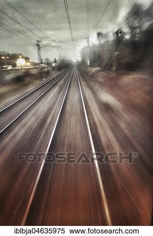 Abstract photo of railroad tracks, France, Europe View Large Photo Image Stock Photography - Abstract photo of railroad tracks, France, Europe. Fotosearch