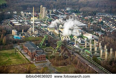 Aerial photo, machine shop, Zweckel mine and chemical factory Ineos Phenol GmbH, Gladbeck, Ruhr area, North Rhine-Westphalia, Germany, Europe View Large Photo Image Stock Image - Aerial photo, machine shop, Zweckel mine and chemical factory Ineos Phenol GmbH, Gladbeck, Ruhr area, North Rhine-Westphalia, Germany, Europe. Fotosearch