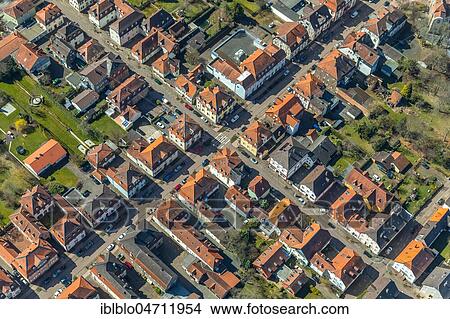Aerial view, Crossing Kaulbachstraße Schlossstraße, single-family houses, Bad Arolsen, Hesse, Germany, Europe View Large Photo Image Picture - Aerial view, Crossing Kaulbachstraße Schlossstraße, single-family houses, Bad Arolsen, Hesse, Germany, Europe. Fotosearch