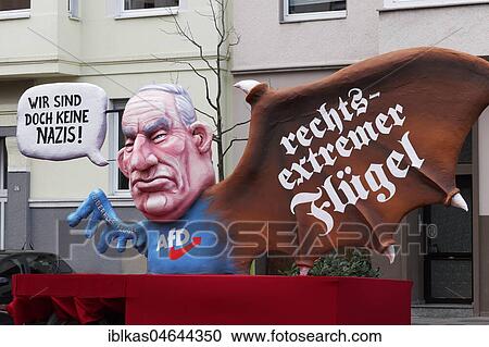 AfD Chairman Alexander Gauland with right-wing extremist wing, political caricature, motto caravan during Carnival Monday procession 2018, Düsseldorf, North Rhine-Westphalia, Germany, Europe View Large Photo Image Stock Image - AfD Chairman Alexander Gauland with right-wing extremist wing, political caricature, motto caravan during Carnival Monday procession 2018, Düsseldorf, North Rhine-Westphalia, Germany, Europe. Fotosearch