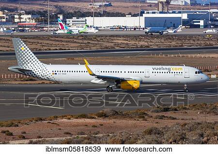 An Airbus A321 aircraft of Vueling with registration mark EC-MQB at Gran Canaria Airport (LPA), Gran Canaria, Spain, Europe View Large Photo Image Stock Photo - An Airbus A321 aircraft of Vueling with registration mark EC-MQB at Gran Canaria Airport (LPA), Gran Canaria, Spain, Europe. Fotosearch