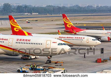 An Airbus A330-300 aircraft of Hainan Airlines with registration number B-8015 at Beijing Airport (PEK), Beijing, China, Asia View Large Photo Image Stock Image - An Airbus A330-300 aircraft of Hainan Airlines with registration number B-8015 at Beijing Airport (PEK), Beijing, China, Asia. Fotosearch