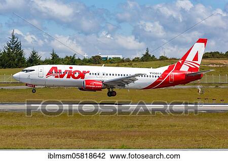 An Avior Boeing 737-400 aircraft with registration number YV3011 at Medellin Rio Airport (MDE), Medellin, Colombia, South America View Large Photo Image Stock Image - An Avior Boeing 737-400 aircraft with registration number YV3011 at Medellin Rio Airport (MDE), Medellin, Colombia, South America. Fotosearch