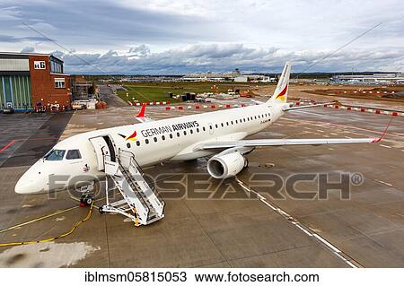 An Embraer 190 of German Airways with the registration number D-AJHW at Cologne Bonn Airport (CGN), Cologne, Germany, Europe View Large Photo Image Stock Image - An Embraer 190 of German Airways with the registration number D-AJHW at Cologne Bonn Airport (CGN), Cologne, Germany, Europe. Fotosearch