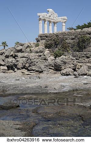 Stock Photograph - Apollontempel, Side, Side Belediyesi, Antalya, Turkei, Asien. Fotosearch