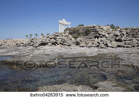 Apollontempel, Side, Side Belediyesi, Antalya, Turkei, Asien View Large Photo Image Stock Photography - Apollontempel, Side, Side Belediyesi, Antalya, Turkei, Asien. Fotosearch