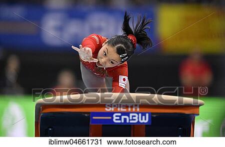 Apparatus gymnastics, Hitomi Hatakeda, JPN, Jump, Porsche Arena, Stuttgart, Baden-Württemberg, Germany, Europe View Large Photo Image Stock Image - Apparatus gymnastics, Hitomi Hatakeda, JPN, Jump, Porsche Arena, Stuttgart, Baden-Württemberg, Germany, Europe. Fotosearch
