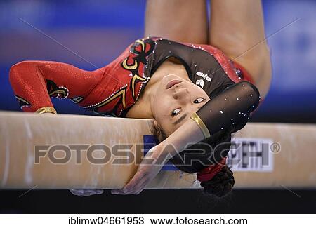 Apparatus gymnastics, Isabelle Stingl, GER, balance beam, Porsche Arena, Stuttgart, Baden-Württemberg, Germany, Europe View Large Photo Image Stock Image - Apparatus gymnastics, Isabelle Stingl, GER, balance beam, Porsche Arena, Stuttgart, Baden-Württemberg, Germany, Europe. Fotosearch