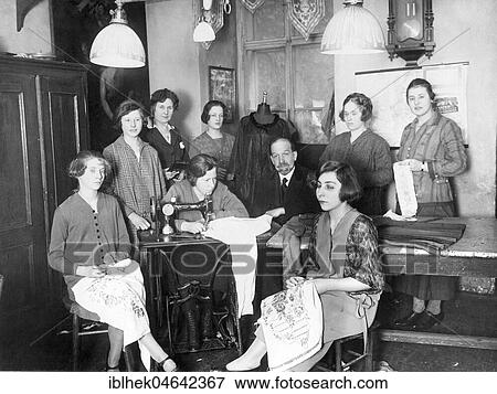 Apprenticeship as tailor, seamstresses 1920s, Germany, Europe View Large Photo Image Stock Photo - Apprenticeship as tailor, seamstresses 1920s, Germany, Europe. Fotosearch