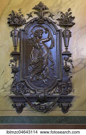 Art Nouveau relief around 1900 in a hallway, Nuremberg, Middle Franconia, Bavaria, Germany, Europe View Large Photo Image Picture - Art Nouveau relief around 1900 in a hallway, Nuremberg, Middle Franconia, Bavaria, Germany, Europe. Fotosearch