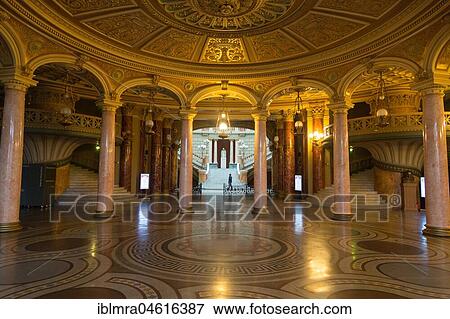 Stock Photo - Athenaeum concert hall, entrance hall, foyer, Bucharest, Romania, Europe. Fotosearch