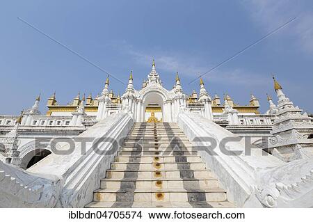 Picture - Atumashi Kyaung buddhist monastery, Mandalay, Myanmar, Asia. Fotosearch
