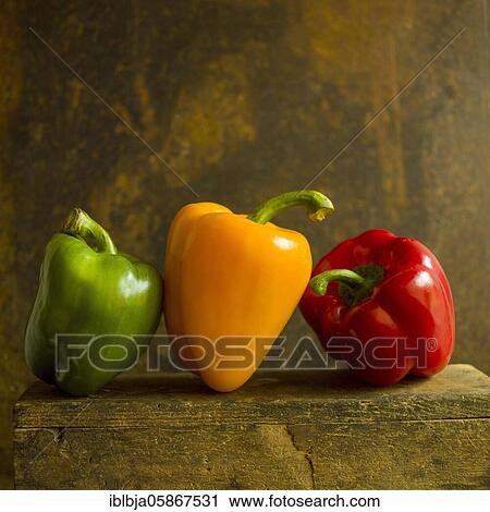 Bell peppers on a brown background, studio shot, France, Europe View Large Photo Image Stock Image - Bell peppers on a brown background, studio shot, France, Europe. Fotosearch