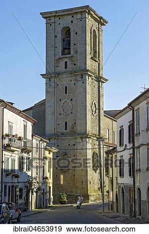 Bell tower, Campanile, Church of Sant' Antonio Abate, Chiesa di Sant' Antonio Abate, Old Town, Agnone, Molise, Italy, Europe View Large Photo Image Stock Photo - Bell tower, Campanile, Church of Sant' Antonio Abate, Chiesa di Sant' Antonio Abate, Old Town, Agnone, Molise, Italy, Europe. Fotosearch