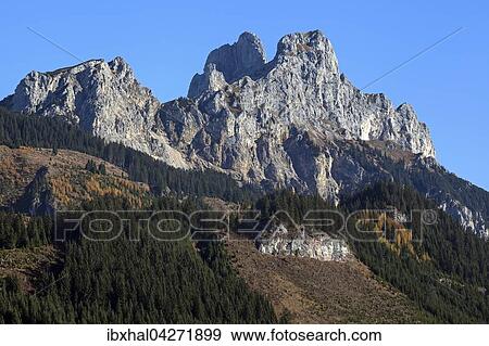 Bergwelt, Schartschrofen, Gimpel und Rote Fluh, Herbststimmung, Tannheimer Tal, Tirol, Osterreich, Europa View Large Photo Image Stock Photo - Bergwelt, Schartschrofen, Gimpel und Rote Fluh, Herbststimmung, Tannheimer Tal, Tirol, Osterreich, Europa. Fotosearch