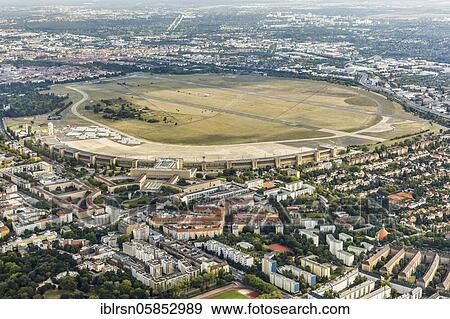 Stock Photo - Berlin Tempelhof Airport terminal, Berlin, Germany, Europe. Fotosearch