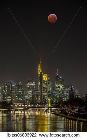 Blood Moon over Frankfurt, Germany, Europe View Large Photo Image Stock Image - Blood Moon over Frankfurt, Germany, Europe. Fotosearch