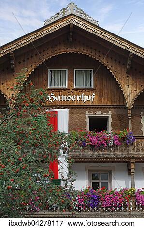 Blumengeschmuckter Bauernhof, Fugen, Zillertal, Tirol, Osterreich, Europa View Large Photo Image Stock Photo - Blumengeschmuckter Bauernhof, Fugen, Zillertal, Tirol, Osterreich, Europa. Fotosearch