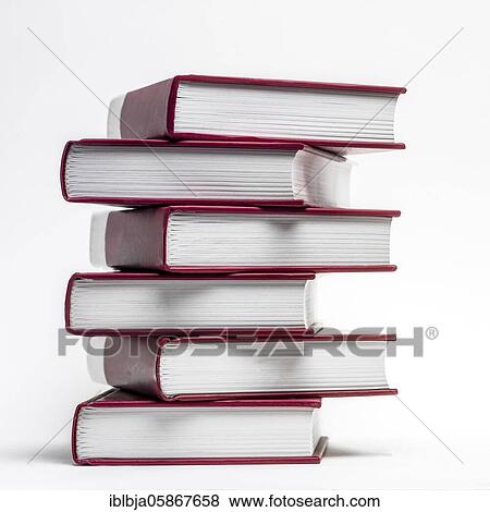 Books stack on white background, studio shot, France, Europe View Large Photo Image Stock Photo - Books stack on white background, studio shot, France, Europe. Fotosearch