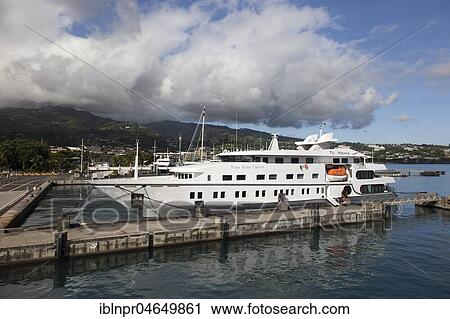 Bora Bora Cruises, Ferry to Bora Bora, anchored in the port, Papeete, Tahiti, French Polynesia, Oceania View Large Photo Image Stock Image - Bora Bora Cruises, Ferry to Bora Bora, anchored in the port, Papeete, Tahiti, French Polynesia, Oceania. Fotosearch