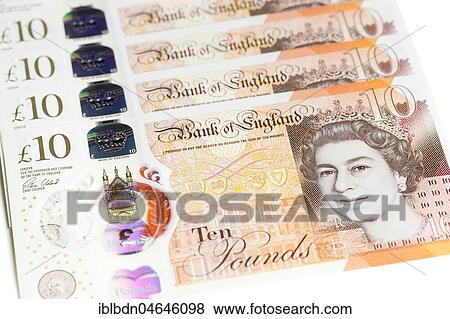 British ten pound banknotes View Large Photo Image Stock Photo - British ten pound banknotes. Fotosearch