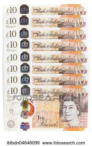 British ten pound banknotes View Large Photo Image Stock Photo - British ten pound banknotes. Fotosearch