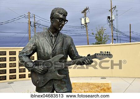 Stock Image - Buddy Holly Memorial, Lubbock, Texas, USA, North America. Fotosearch