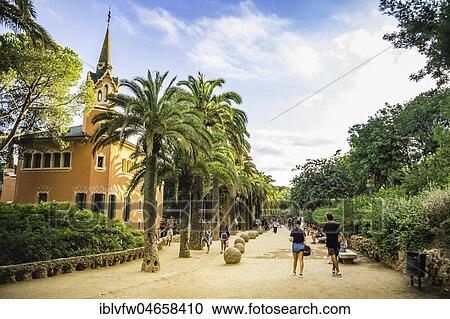 Casa-Museu Gaudí, Museum Gaudí House, Park Güell, Barcelona, Catalonia, Spain, Europe View Large Photo Image Stock Image - Casa-Museu Gaudí, Museum Gaudí House, Park Güell, Barcelona, Catalonia, Spain, Europe. Fotosearch