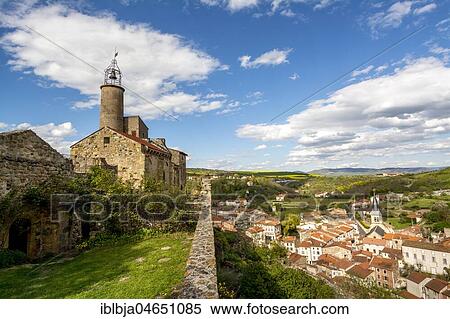 Castle of Marchidial above the village, Champeix, Puy de Dome department, Auvergne, France, Europe View Large Photo Image Stock Photography - Castle of Marchidial above the village, Champeix, Puy de Dome department, Auvergne, France, Europe. Fotosearch